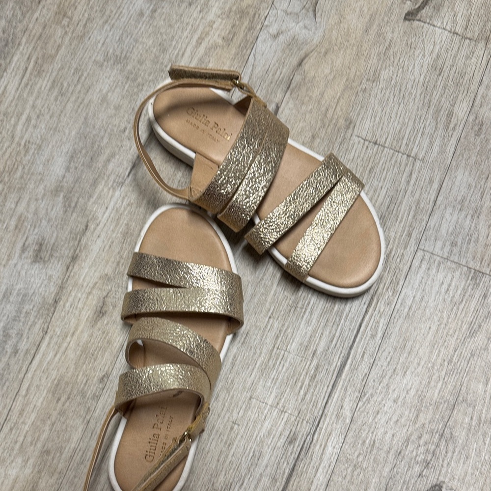 Gold Shimmer Kids Sandals